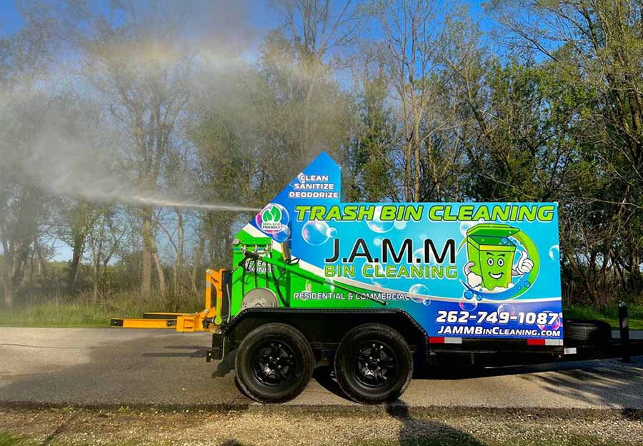 J.A.M.M Bin Cleaning trailer